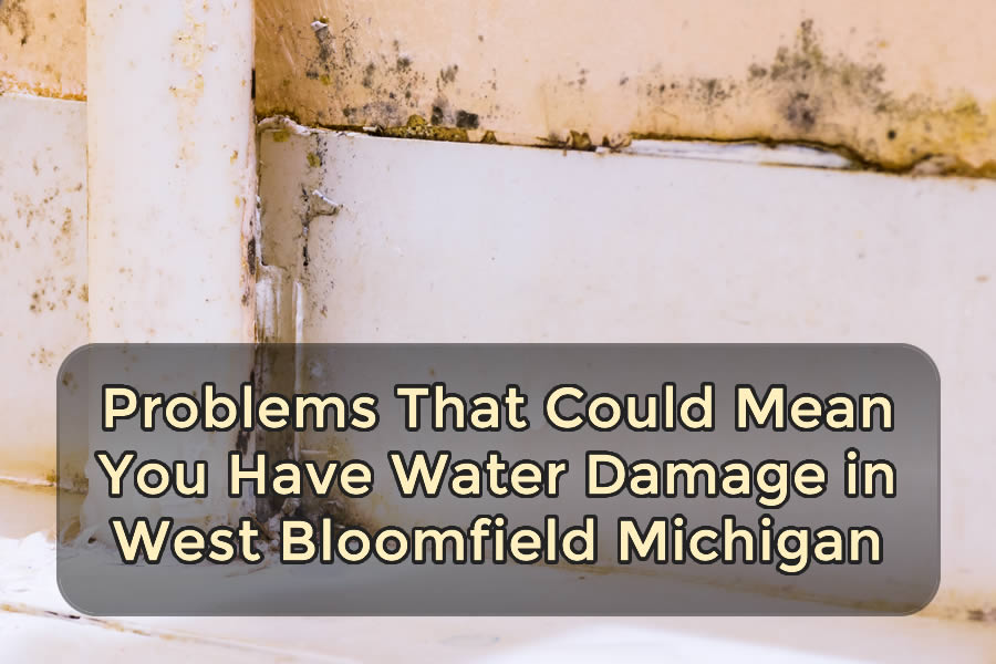 Problems That Could Mean You Have Water Damage in West Bloomfield Michigan