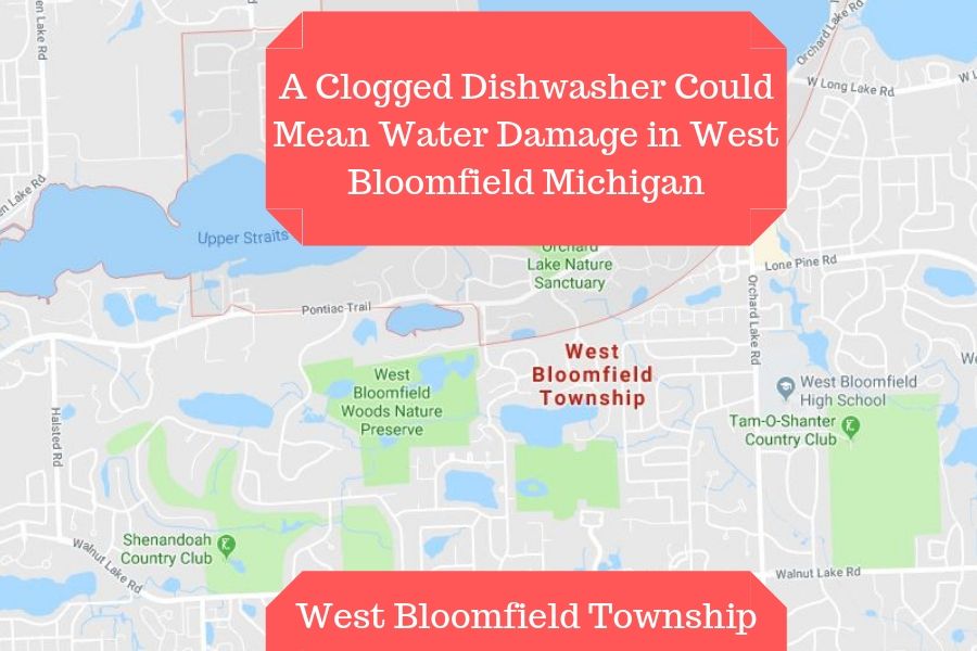 A Clogged Dishwasher Could Mean Water Damage in West Bloomfield Michigan